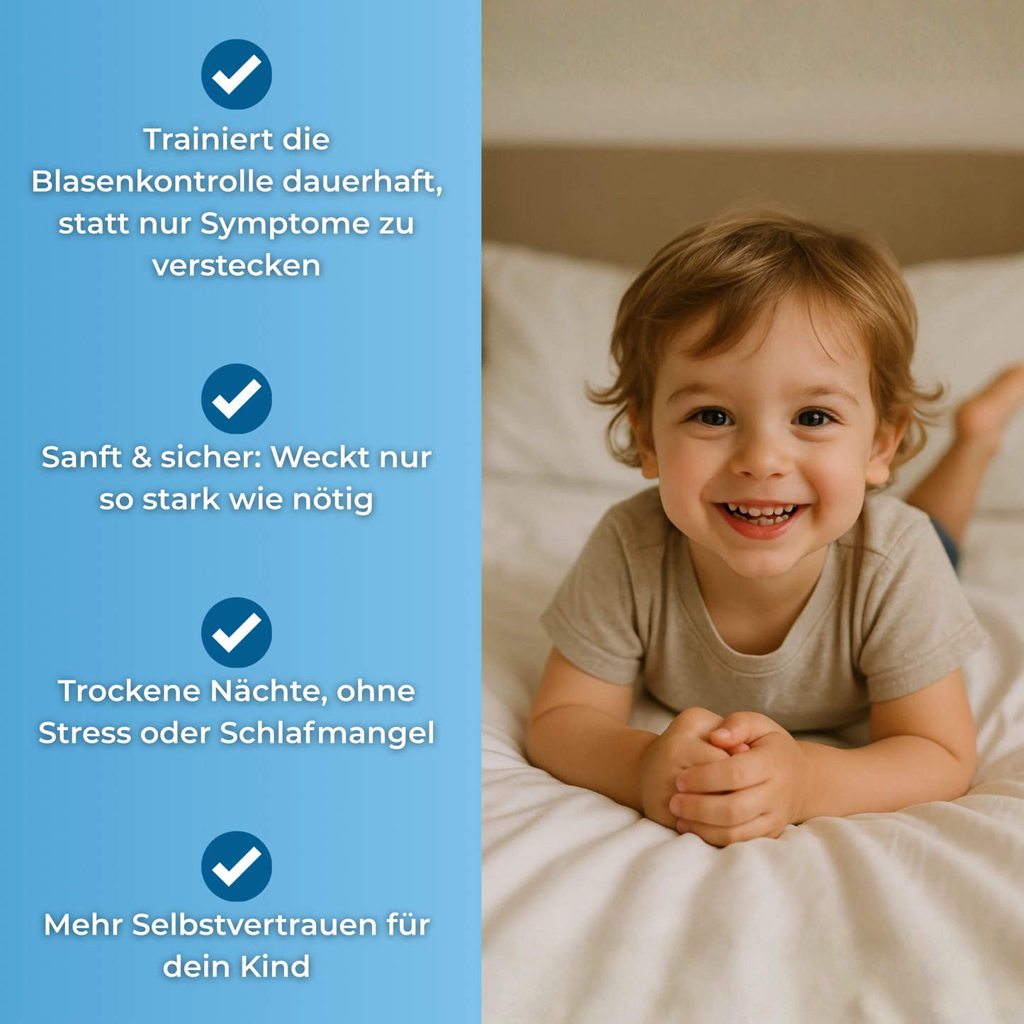 Nachtengel™- Ein smarter Bettnässer-Alarm, der Kindern beibringt, sich nicht einzunässen