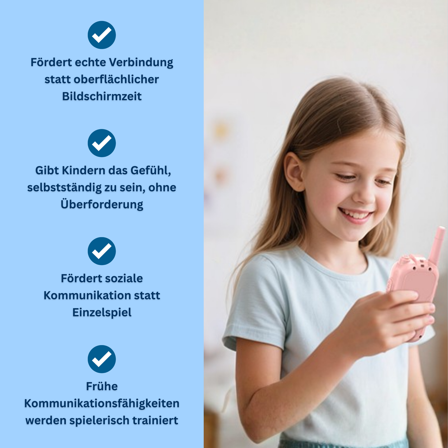 BuddyCam™ - Kinder-Walkie-Talkies, ohne Handy oder Internet