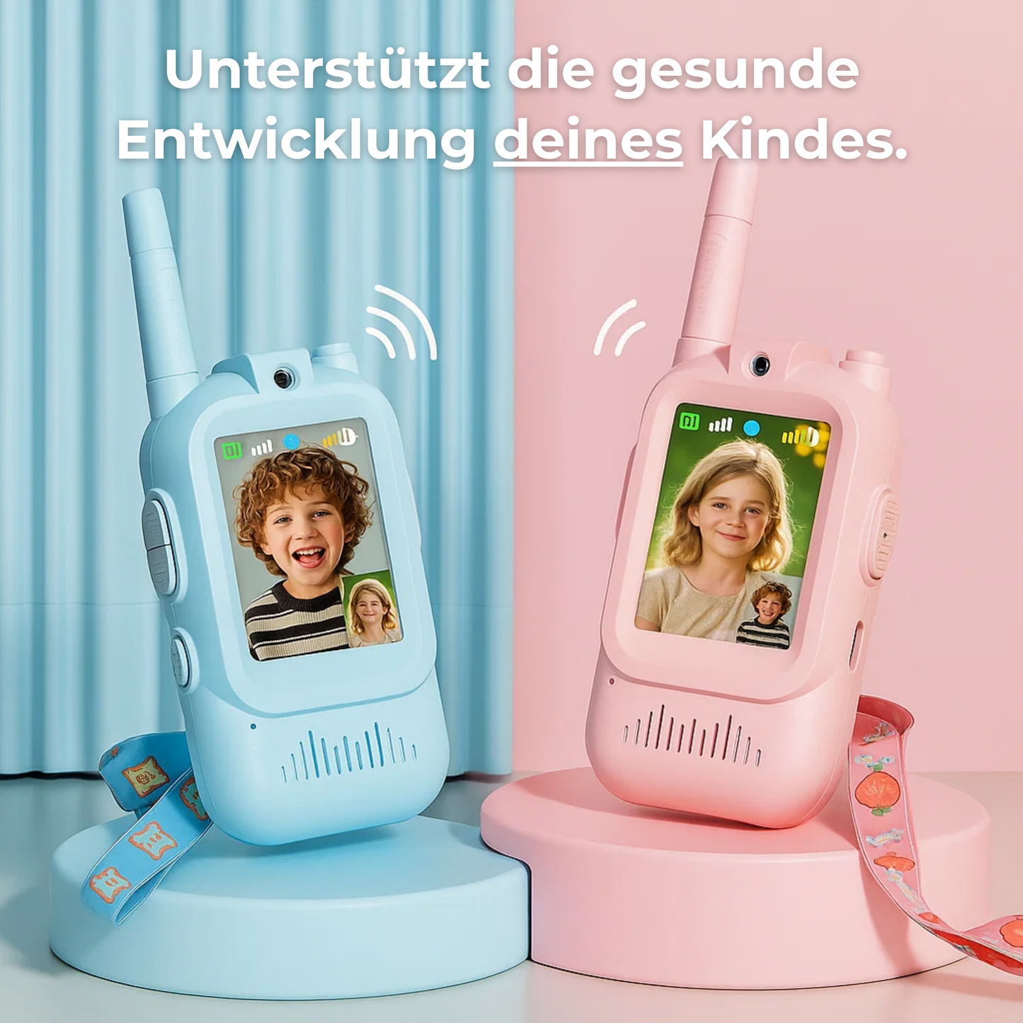 BuddyCam™ - Kinder-Walkie-Talkies, ohne Handy oder Internet