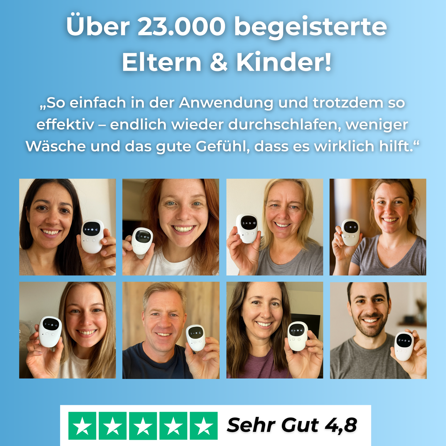 Nachtengel™- Ein smarter Bettnässer-Alarm, der Kindern beibringt, sich nicht einzunässen