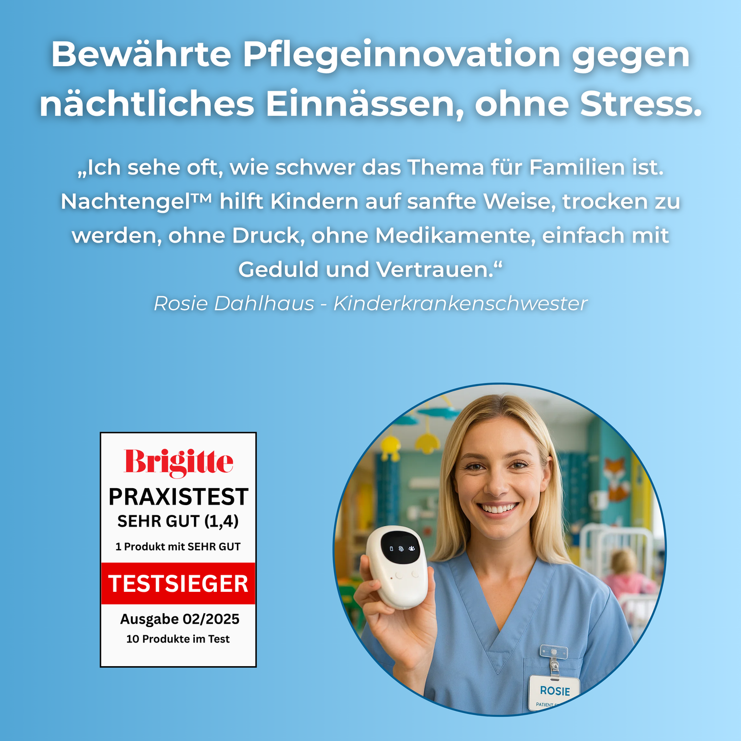 Nachtengel™- Ein smarter Bettnässer-Alarm, der Kindern beibringt, sich nicht einzunässen