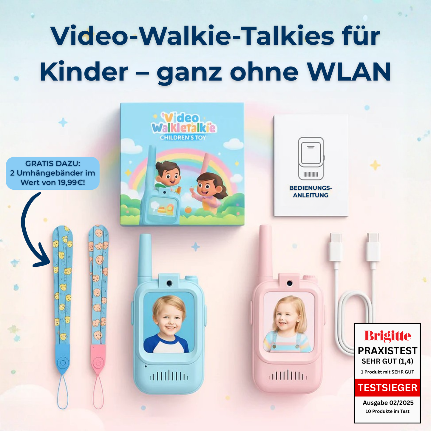 BuddyCam™ - Kinder-Walkie-Talkies, ohne Handy oder Internet