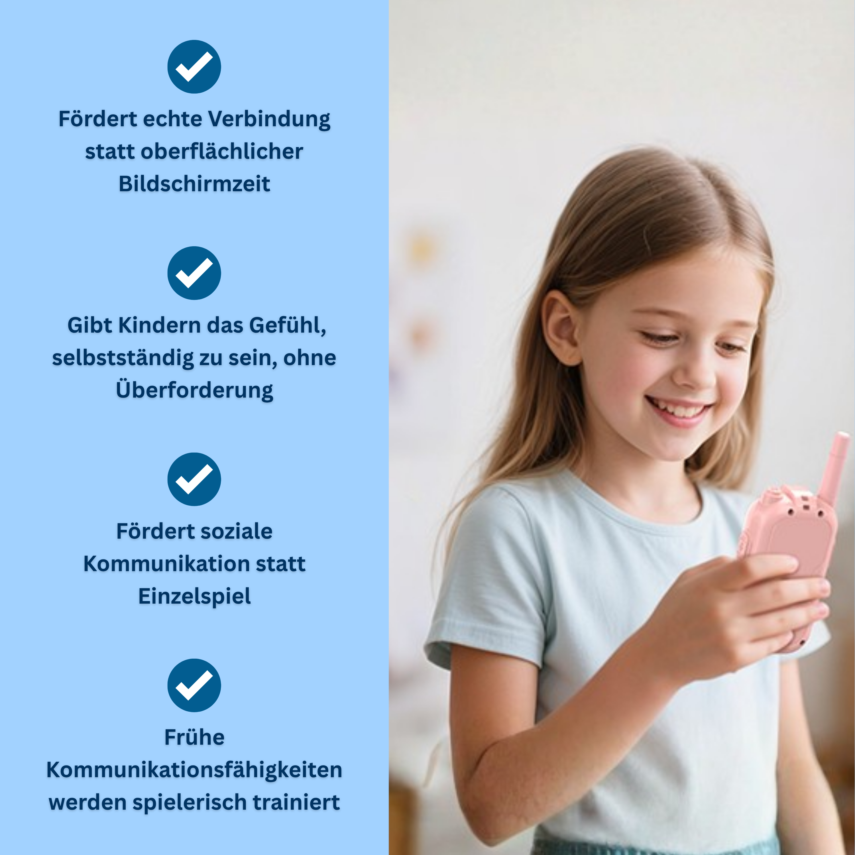 BuddyCam™ - Kinder-Walkie-Talkies, ohne Handy oder Internet