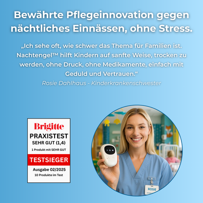 Nachtengel™- Ein smarter Bettnässer-Alarm, der Kindern beibringt, sich nicht einzunässen
